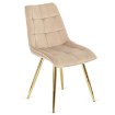 Mebel Elite Стілець Caro кремового кольору з велюру, ME.CARO/KR/ZL/V/K - Home Club