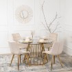 Mebel Elite Стілець Caro кремового кольору з велюру, ME.CARO/KR/ZL/V/K - Home Club, зображення 3