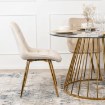 Mebel Elite Стілець Caro кремового кольору з велюру, ME.CARO/KR/ZL/V/K - Home Club, зображення 5