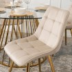 Mebel Elite Стілець Caro кремового кольору з велюру, ME.CARO/KR/ZL/V/K - Home Club, зображення 6