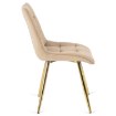 Mebel Elite Стілець Caro кремового кольору з велюру, ME.CARO/KR/ZL/V/K - Home Club, зображення 8