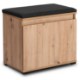 Mebel Elite Шафа для взуття Modena 60 см, дуб Artisan/графіт, W.MODENA/120/DA/SZAFK - Home Club