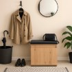 Mebel Elite Шкафчик для обуви Modena 60 см, дуб Artisan/графит, W.MODENA/120/DA/SZAFK - Home Club, изображение 2