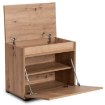 Mebel Elite Шкафчик для обуви Modena 60 см, дуб Artisan/графит, W.MODENA/120/DA/SZAFK - Home Club, изображение 3