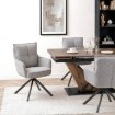 Mebel Elite Обертове крісло City, сіре, з вельвету, ME.CITY/P/SZTR/K - Home Club, зображення 2