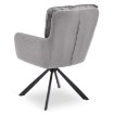 Mebel Elite Обертове крісло City, сіре, з вельвету, ME.CITY/P/SZTR/K - Home Club, зображення 6