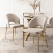 Mebel Elite Стілець Bros кремовий/золотий, ME.BROS/KR/ZL/T/K - Home Club, зображення 2