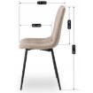 Mebel Elite Стілець Robin 2, бежевий, ME.ROBIN2/BZ/T/K - Home Club, зображення 10