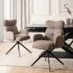 Mebel Elite Вращающееся кресло для гостиной Alvaro, коричневое, ME.ALVARO/BR/T/K - Home Club, изображение 2