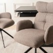 Mebel Elite Вращающееся кресло для гостиной Alvaro, коричневое, ME.ALVARO/BR/T/K - Home Club, изображение 4