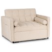 Mebel Elite Раскладной кресло-кровать Corra для сна, бежевого цвета, ME.CORRA/BZ/T/SOF - Home Club