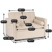 Mebel Elite Раскладной кресло-кровать Corra для сна, бежевого цвета, ME.CORRA/BZ/T/SOF - Home Club, изображение 9