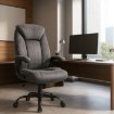 Mebel Elite Вращающееся кресло Comfort, серый велюр, ME.COMFORT/P/T/FO - Home Club, изображение 2