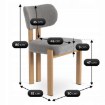 Mebel Elite Стул Grenada «Дуб/Серый», ME.GRENADA/P/D/T/K - Home Club, изображение 6