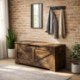 Mebel Elite Скриня з функцією сидіння/шафа для взуття Margot 100 см, дуб у стилі рустик, ME.MARGOT/DRU/SZAFKBUT - Home Club