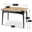 Mebel Elite Стол Samer, раскладной, керамический, 120–160 см, дуб/чёрный, ME.SAMER/D/CZ/CER/S120-160 - Home Club, изображение 7