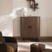 Mebel Elite Комода Trish 100 см, дводверна, розсувна, горіх, ME.TRISH/O/KOM100 - Home Club, зображення 2