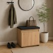 Mebel Elite Шкафчик для обуви Venorna 60 см, дуб Artisan/графит, W.VENORNA/90/DA/SZAFK - Home Club, изображение 2