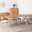 Mebel Elite Стол Dorian, раскладной, 80–160 см, дуб золотой/белый, ME.DORIAN/DZ/B/S - Home Club, изображение 5