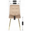 Mebel Elite Кресло York кремового цвета из велюра, ME.YORK/KR/ZL/V/K - Home Club, изображение 6