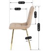 Mebel Elite Кресло York кремового цвета из велюра, ME.YORK/KR/ZL/V/K - Home Club, изображение 7