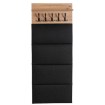 Mebel Elite Настенная вешалка Venorna 60 см, дуб Artisan/графит, W.VENORNA/90/DA/PAN - Home Club, изображение 3