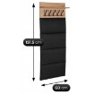 Mebel Elite Настенная вешалка Venorna 60 см, дуб Artisan/графит, W.VENORNA/90/DA/PAN - Home Club, изображение 5