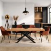 Mebel Elite Стол Hampton, раскладной, 160–240 см, дуб золотистый/чёрный, ME.HAMPTON/D/CZ/S160-240 - Home Club, изображение 4