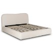 Mebel Elite Кровать 160x200 Bristol с ящиком для вещей, кремовая, из ткани букле, ME.BRISTOL/160/KR/TB/LOZZPOJ - Home Club