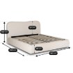Mebel Elite Кровать 160x200 Bristol с ящиком для вещей, кремовая, из ткани букле, ME.BRISTOL/160/KR/TB/LOZZPOJ - Home Club, изображение 13