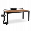 Mebel Elite Садовий стіл Argos 160–260 см, дуб/чорний, ME.ARGOS/160-260/D/CZ/OGR/S - Home Club, зображення 8