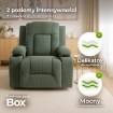 Mebel Elite Раскладной массажный кресло Box, зелёный, из вельвета, ME.BOX2/Z/SZTR/FW - Home Club, изображение 6