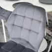 Mebel Elite Стул Lucky серого цвета с белыми ножками, велюровый, ME.LUCKY/P/B/V/K - Home Club, изображение 5