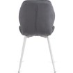 Mebel Elite Стул Lucky серого цвета с белыми ножками, велюровый, ME.LUCKY/P/B/V/K - Home Club, изображение 8