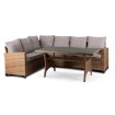 Mebel Elite Комплект садових меблів Comodo, коричневий/сірий, ME.COMODO/MIO/RT/OGR/ZES - Home Club