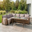 Mebel Elite Комплект садових меблів Comodo, коричневий/сірий, ME.COMODO/MIO/RT/OGR/ZES - Home Club, зображення 2