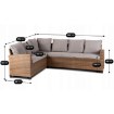 Mebel Elite Комплект садових меблів Comodo, коричневий/сірий, ME.COMODO/MIO/RT/OGR/ZES - Home Club, зображення 9