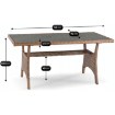 Mebel Elite Комплект садових меблів Comodo, коричневий/сірий, ME.COMODO/MIO/RT/OGR/ZES - Home Club, зображення 10