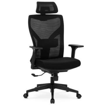 Mebel Elite Вращающееся кресло Spiral, эргономичное, чёрное, ME.SPIRAL/CZ/T/FO - Home Club
