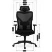 Mebel Elite Вращающееся кресло Spiral, эргономичное, чёрное, ME.SPIRAL/CZ/T/FO - Home Club, изображение 9