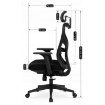 Mebel Elite Вращающееся кресло Spiral, эргономичное, чёрное, ME.SPIRAL/CZ/T/FO - Home Club, изображение 10