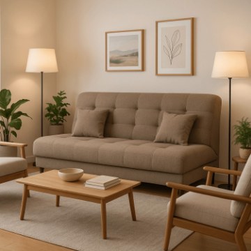 Mebel Elite Комплект із 2 розкладних диванів Nepal, коричневий, PPHUE.WERONIKA/POLARIS4/Z2/WER - Home Club