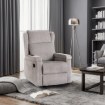 Mebel Elite Розкладне крісло з функцією масажу Sebastian, сіре, з вельветової тканини, ME.SEBASTIAN/P/SZTR/FW - Home Club, зображення 2