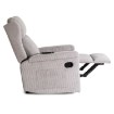 Mebel Elite Розкладне крісло з функцією масажу Sebastian, сіре, з вельветової тканини, ME.SEBASTIAN/P/SZTR/FW - Home Club, зображення 5