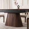 Mebel Elite Комплект: стол Lizbona 160–200 см (белый мрамор/орех) и 4 стула Grenada (кремовые), LIZBONA/BM/O/CER/S160-200/GRENADA/KR/O/TB/Z4/K - Home Club, изображение 7
