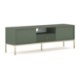 Mebel Elite Тв-тумба Marcos 155 см с рифленой поверхностью, зеленая, W.MAGGIORE/MA01/Z/N.ZL/U.ZL/RTV - Home Club