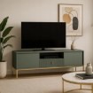 Mebel Elite Тв-тумба Marcos 155 см, рифлена, зелена, W.MAGGIORE/MA01/Z/N.ZL/U.ZL/RTV - Home Club, зображення 2
