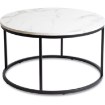 Mebel Elite Столик Conny Max Білий мармур/Чорний, ME.MAXCONNY/BM/CZ/L - Home Club