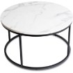 Mebel Elite Столик Conny Max Білий мармур/Чорний, ME.MAXCONNY/BM/CZ/L - Home Club, зображення 6