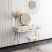 Mebel Elite Туалетный столик Sandy кремово-золотой, ME.SANDY/BZ/ZL/B - Home Club, изображение 2